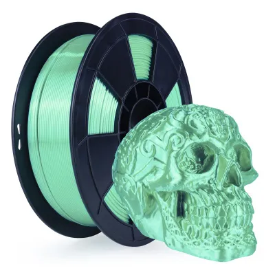 27,80€/kg 3D Filament 1,75mm PLA+ Silk Grün 0,5 kg