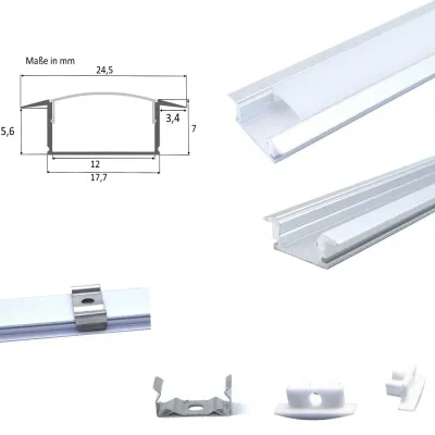 Aluminium Profil Fuge-flach