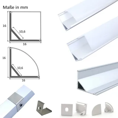 Aluminium Profil Eck 45°